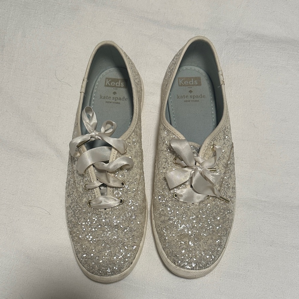 Keds Women's Sparkling Sneakers - Silver Glitter